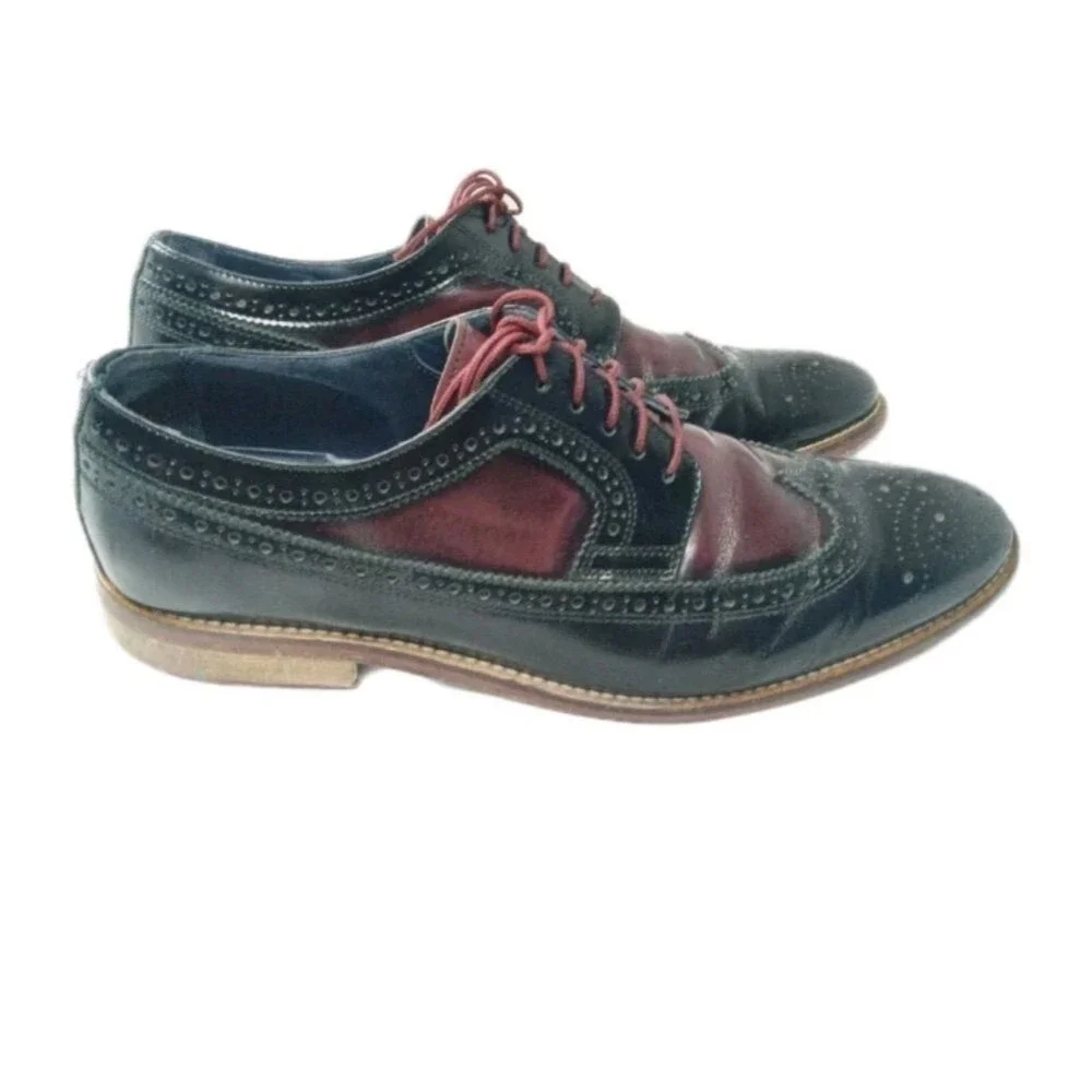 Johnston & Murphy Hannigan Wingtips Oxfords Men's Sz 10 Shoes  Brown Retail $275
